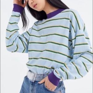💥UO Carnaby Striped Cotton Crew Neck Top✨🐠✨